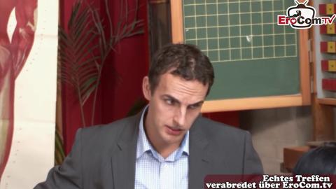 Hot German School Fuck with Instructor x