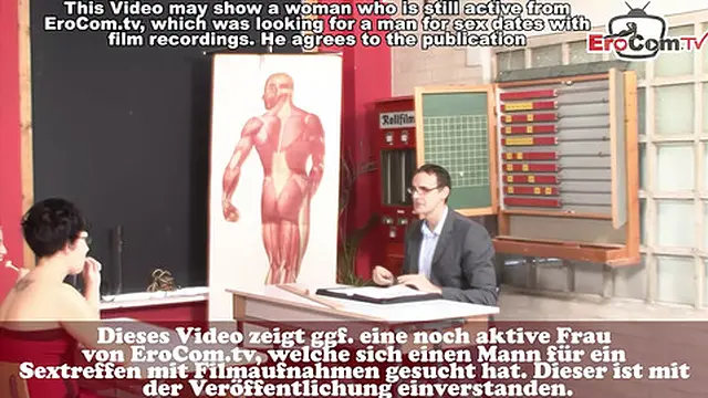 Hot German School Fuck with Instructor x