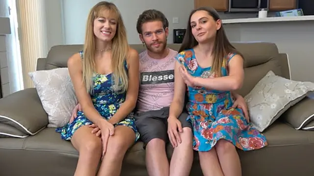 Earth and Fire strip game ends in a wild threesome with two sexy girls