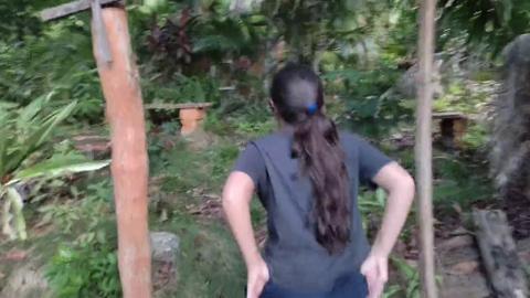 Cute Latina Flashing Big Boobs And Ass🍑 Outdoors
