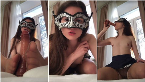 Russian ASMR Hot Girl Joi Anal👌 Fantasies Wearing Skirt, Stockings & Heels, Teasing With nipples & Dirty Foot Play In Nylons