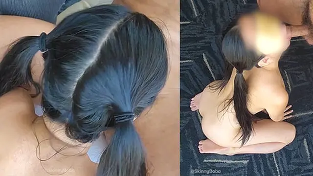 Trained Asian Pet Gives Rapid Blowjob Services!