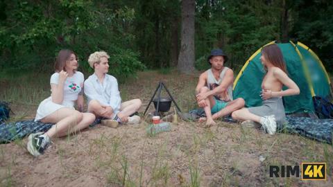 Rimjob4K: Wives Swap & Mutual Anal👌 Action In The Woods
