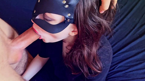 My Tight Teen Mouth Was Overwhelmed By My Stepbrother's Gigantic Dick🌭, Ending On Her Face