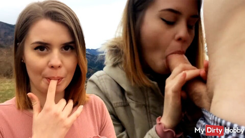 Young Amateur Outdoors Fucks, Gets Cumshot In Mouth - Explicit Pleasure