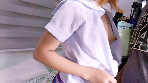 Teeny Asian Doll Fulfills Taboo Fantasy With Mature Step-Dad