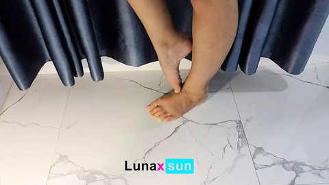 Feet Fetish Action! Cum Now - Luna Daily Vlog - LunaxSun