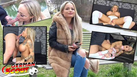 Tiny Tease: German Teen's Intense Cologne Date Orgasm💦 From Huge Tits Sex
