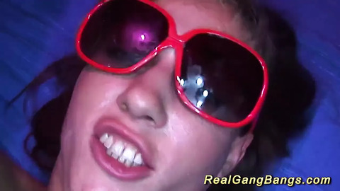 'Her First Intense Swinger Club Group Sex'