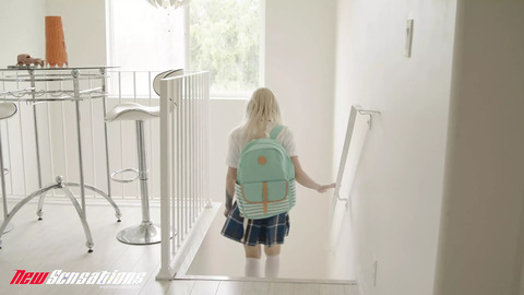 Tiny Cute Blonde Teen Britt Says It's Cool