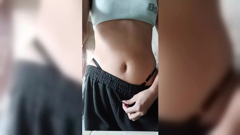 Naughty😈 18-Year-Old Schoolgirl Wears Hot Thong & Big Tits Before Class