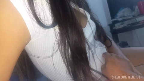 18-Year-Old Schoolgirl's Perky Nipples Sucked & Pounded - Real XXX Home Taped