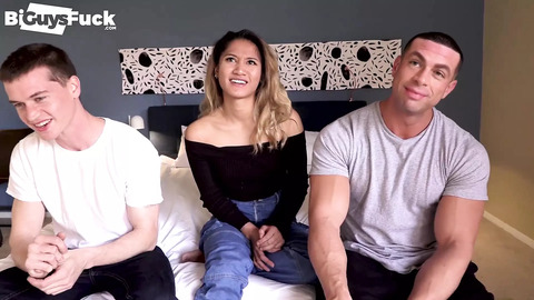 Big Cock Jock with 9+ Incher Fucks Big Muscle Butt Sean Costin & Tons of Fun with Asian Teen Beauty, Tina Torres