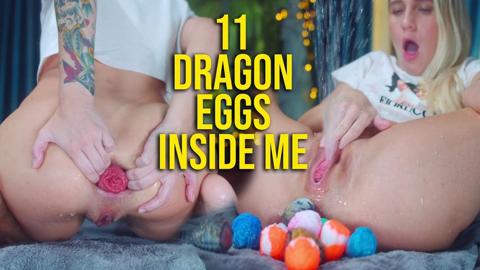She's desperate to get her dragon-sized toys stuffed deep inside her tight holes