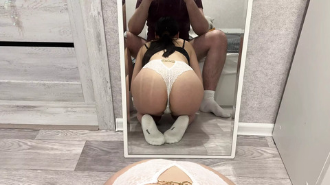 White-Pantied Slutz Sucks Cock🍆 Post-Hour