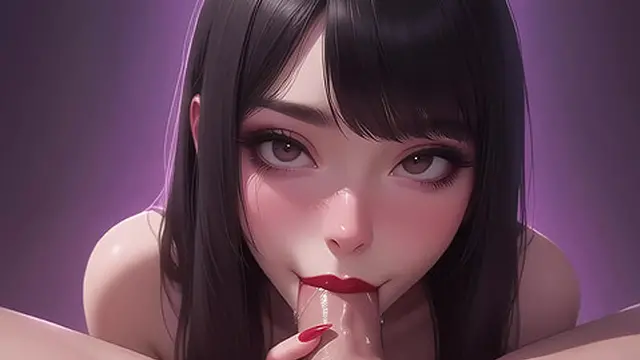Deep Throat Suck😜 - Young Asian Shemale POV - AI