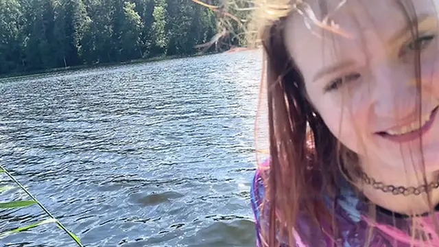 Hot Creampie on a Boat with My Wet Face