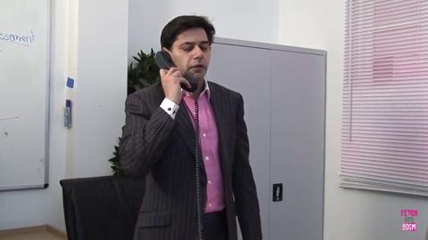 Blonde bosses get pounded, hardcore desk drills, dual domination