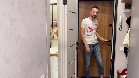 I Got Edgy with Horny🥵 Neighbor Diana Verhiniz, Shower🚿 Cocksuck to Deep Anal👌 Until Two Cumshots
