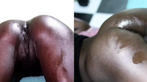 Double screen anal👌 action with Elysha in a hardcore doggy style
