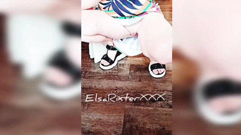 Without pants in a shoe shop—ElsaRixterXXX