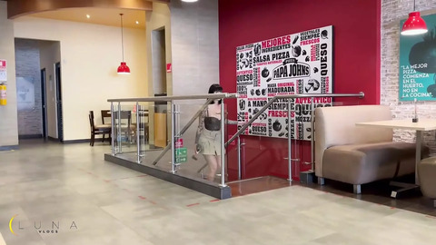 Colombian Girl Shares Her Panties with a Stranger in Public - Luna Vitaler
