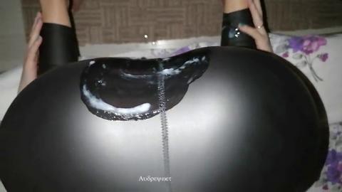 Two pervy stepdad blowjobs climax🚀 into cum-covered teenie stepdaughter's face & pubes