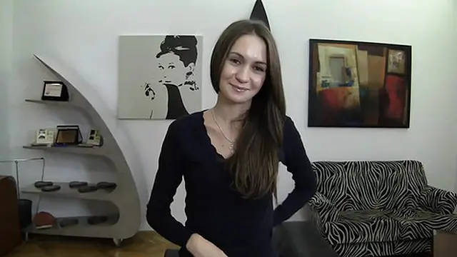 Sweet teen gets deep throat action