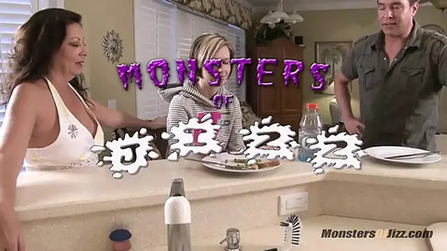 Naughty stepniece punished with big dick