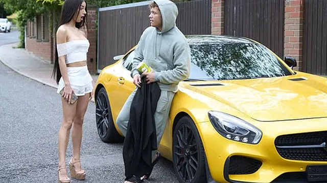 Gold Digger Prank - Bum in a Sports Car - Porn Version