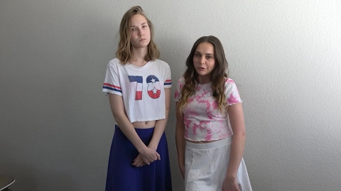 A hot strip football match featuring two cute girls