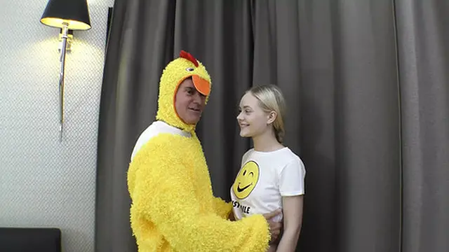 Emily Cutie Shares Her Teenage Backdoor with a Mature Man