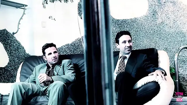 Blonde Hottie Gets Fucked by a Group of Men and Her Friend Joins in