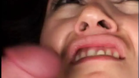 Gorgeous young brunette with a belly ring gets double penetrated by studs