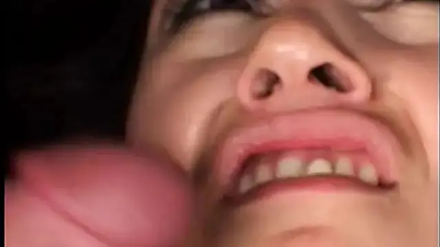 Gorgeous young brunette with a belly ring gets double penetrated by studs