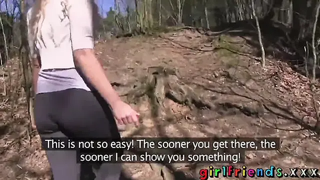 Girlfriends in yoga pants go out in public and fuck