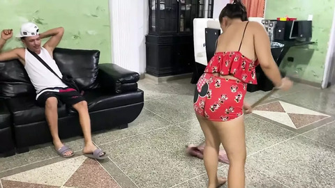 my stepmother wants to fuck and my father is not there so he puts his fingers in my pussy
