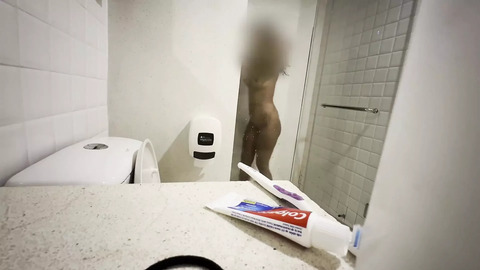 Catching My Step-sister Touching Herself in the Shower and Let Me Fuck