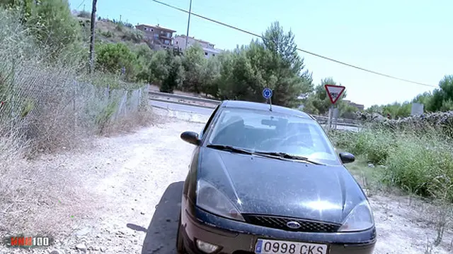 Busty Romanian Ivana Rosano outdoor sex