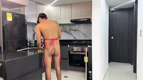 Big Ass Redhead Stepsister Finds Me Cleaning Naked, She Likes My Big, Rich Cock and Asks Me to Put It All in Her