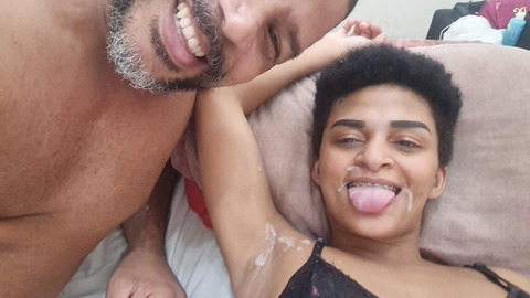 I delightfully do the deed, bringing hot ass🍑 and facial cum to a cheating wench, ahaha