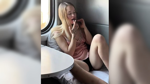 Want to See Me Masturbate on the Train? 3 Female Orgasm  4K 60fps