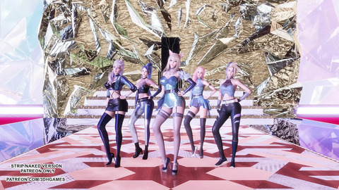 MMD MAVE - PANDORA Sexy Kpop Dance KDA Ahri Akali Kaisa Seraphine Evelynn League Of Legends 4K