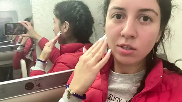 Intimate moments and bathroom secrets on a flight