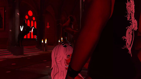 VRCHAT little devil gets fucked by her master