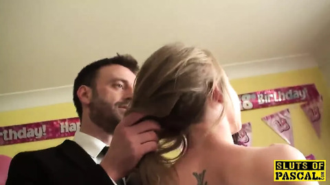 British teen celebrates birthday with creampie creampie