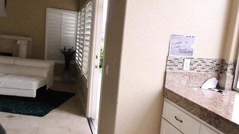 Melody Marks Anxiously Waits For Her Neighbor's Wife To Leave