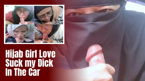 Best Compilation Of Hijab Blowjob in the Car - Minokiiko