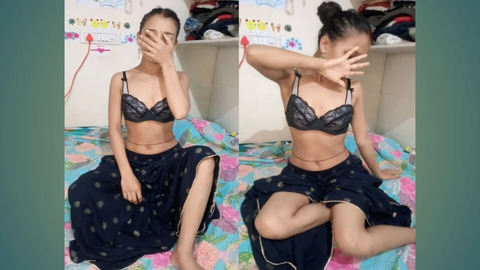 SORRY STEP-SISTER —  Desi Village teen step-sister xxx video —  Indian beautiful village step-sister sex video —  full story Hindi Clear Audio
