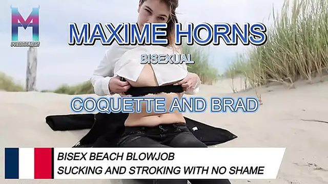 French bisexual vlog outdoor blowjob sucking and stroking with no shame